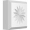 Ekena Millwork Standard Sedgwick Flower Rosette With Beveled Edge, 3"W x 3"H x 1"P ROSP030X030X100SDG10 - alternate 1